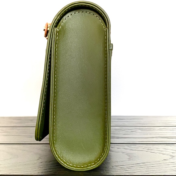 Perrin Paris Jungle Green Le Cabriolet Glove Clutch Bag Limited Edition … - Picture 12 of 16